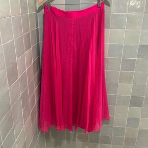 ALICE AND OLIVE / PINK / SIZE 8 / PLEATED SKIRT / MIDI